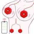 Rose Nipple Clamps - 9 Vibrations, App Control