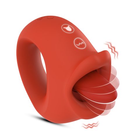 Grapefruit Tongue Stimulator - 10 Vibration + 10 Licking Modes