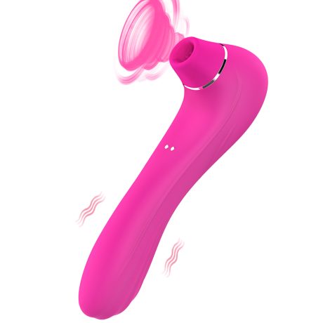 Dual-Head Suction Vibrator - 10 Modes, Magnetic Charging