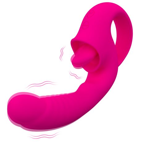Tongue Vibrator - 3 Motors, 10 Licking + 10 Vibration Modes
