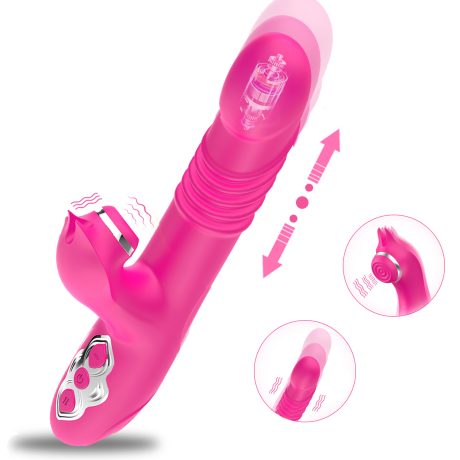Telescopic Spanking Vibrator - 5 Vibration/Spanking + 8 Thrust Modes